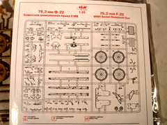 1/35 ICM German Army Truck Krupp L3H163 w/ Soviet 76.2mm F 22 & Cargo Fuel Drums