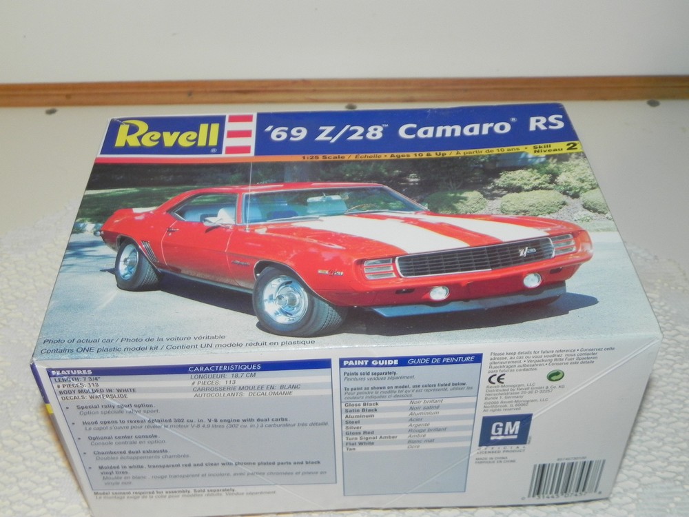 New in Box: …. ’69 Camaro Z-28 RS Revell 2005