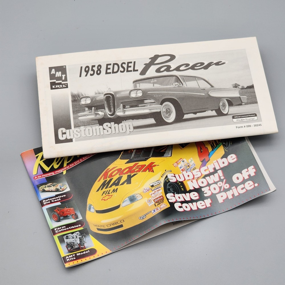 AMT 1/25 CustomShop 1958 Edsel Pacer 30245 Instruction Booklet Only