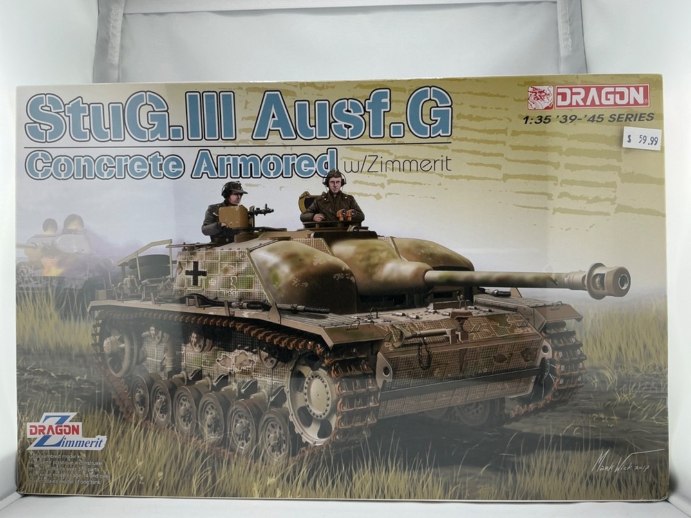 DRAGON MODEL 6891 StuG.III Ausf.G CONCRETE ARMORED w/ZIMMERITw/PHOTO-ETCHED PART