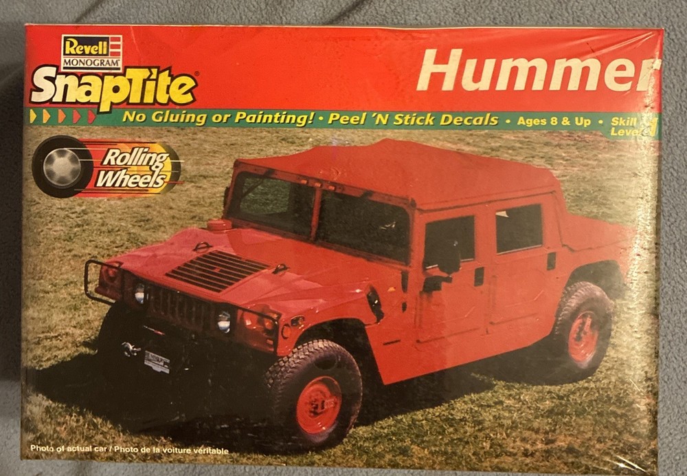 Vintage Revell ‘SnapTite’ Hummer. 1/25. #85-1907.
