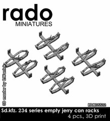 Rado Miniatures 1/35 Sd.Kfz. 234 Empty Jerry Can Racks (4pcs)