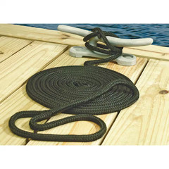 3/8 In. X 25 Ft. Double Braid Nylon Dock Line, Blue