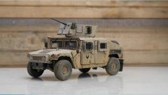 Hand Painted 1/35 Scale US Army Hummer M1151 Jeep Desert Color Plastic Model
