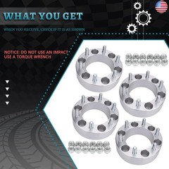 IRONTEK 6×139.7mm/6×5.5 Wheel Spacer (2in, M12x1.5 Stud, 108mm Hub Bore) for
