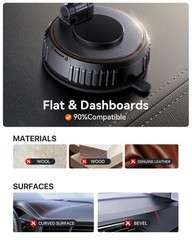 for MagSafe Car Mount[3600gf Strong Magnet & 89+LBS Suction Base]Vacuum Magne…