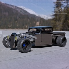 1:25-1:24 Scale Hot Rod Pickup | Full Model Kit-Unnasembled & Unpainted