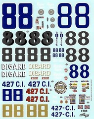Powerslide 388 #88 DiGard Malibu Donnie Allison Nascar decal