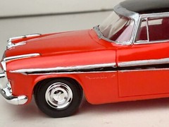 Jo-Han Reissue 1956 DeSoto Sedan Promo Car with Box, Red & Black