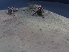 1/35 Scale Military Diorama Base Terrain Display Model Soldiers Figures Diecast
