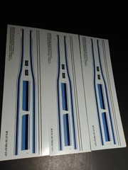 Lot of 3 1967 GTO Pontiac 1/25 Waterslide Decal Sheet Michigan license plates