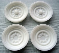 Resin 1/16 Scale 15″ Steel Wheels – Front & Rear Set, Standard Street Depth