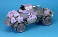 1/35 Scale Die-Cast Resin Model Assembled Kit Sdkfz.222 Armored Vehicle Stowa…