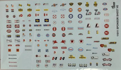 GOFER RACING DECALS sponsor sheet #2 1:24 1:25 CAR MODEL ACCESSORY 11011