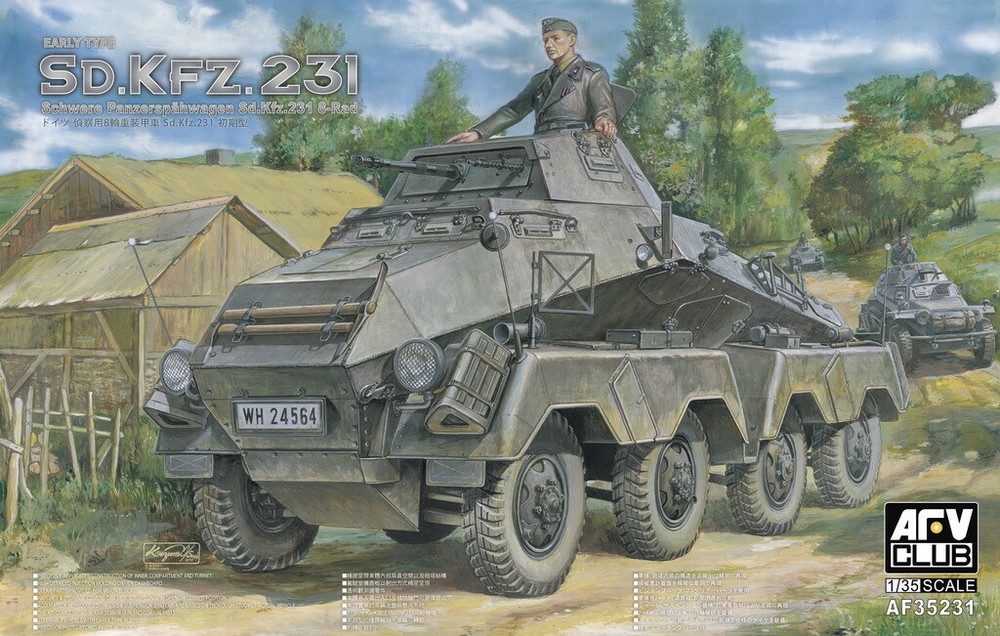 AFV Club 1/35 AF35231 WWII German Sd.Kfz.231 8-Rad Vehicle (Early Type)