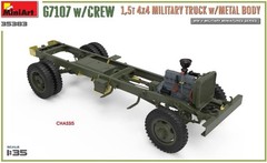 MiniArt MIN35383 1:35-G7107 w/Crew 4×4 Cargo Truck w/Metal Body, Molded Color