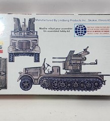 German Sd.Kfz.7/1 8 Ton Half Track Quad 20m/m AA. 1/72 Scale Model 1974 Sealed
