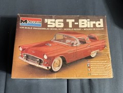 MONOGRAM 1956 FORD T-BIRD 1/24 Scale Kit #2289 Molded In Red -Factory Sealed NIB