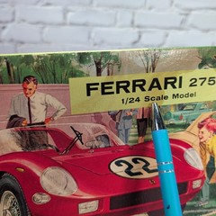 Monogram Ferrari 275P 1/24 Model Kit Open Incomplete Vintage Race Car
