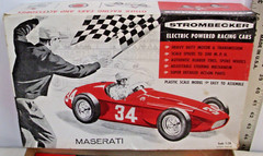 STROMBECKER MASERATI ELECTRIC RACING CAR MODEL KIT BOXED 8270 1950s