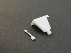 TRAILER HITCH & PIN / BALL from 53 Ford F100 Hauler AMT 1:25 Model Kit