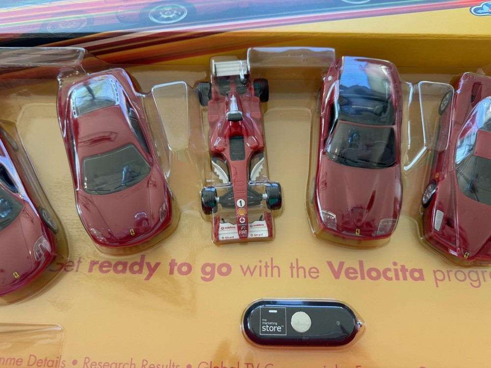 Collector Prototype Cars: Six Ferrari Two Speed 1:38 Scale Red model Cars