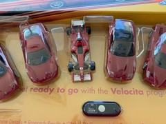 Collector Prototype Cars: Six Ferrari Two Speed 1:38 Scale Red model Cars