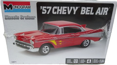 Monogram 1957 Chevy Bel Air Model Kit 1:24 2 Door Hardtop Classic Cruiser 10871
