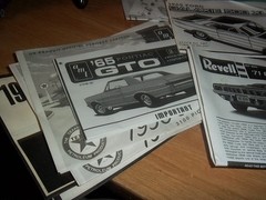 Model Car junkyard instruction sheet lot
