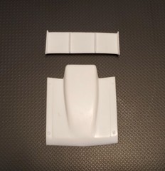 Resin Rear Spoiler & Bubble Hood Combo for ’72*/69 Nova AMT*/Revell 1/25.
