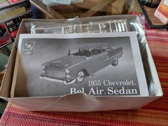 New Open Box AMT 1955 Chevy Bel Air Street Machine 1/25th Kit #38353 ShipsFREE!