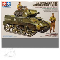 TAMIYA 35312 1/35 M8 US HOWITZER MOTOR CARRIAGE KIT W/ 3FIGURES MODEL KIT