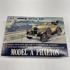 Vintage Hubley Model A Phaeton Metal Kit BOX ONLY Very Good Condition 1960s