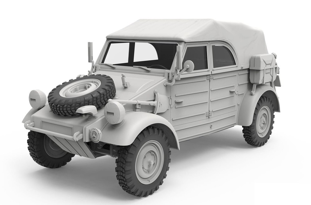 GSI Creos Meng Model 1/35 German Pkw.K1 Kübelwagen Type 82 Plastic Model Kit MVS