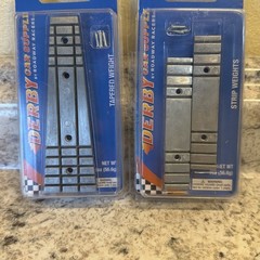 Pinewood Derby Car Kit Lot – New in Package Items – Decals & Weights *Free Ship*