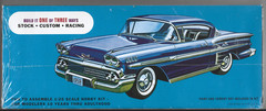 AMT RETRO DELUXE EDITION ’58 1958 IMPALA, BUILDS 1 OF 3 WAYS in 1/25 931 (104)
