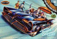 SKILL 2 MODEL KIT 1966 BATMOBILE W/CATWOMAN & PENGUIN 1/25 POLAR LIGHTS POL998