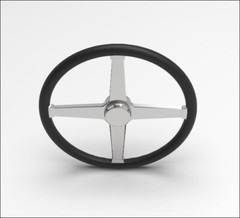 1:8 17” Bell Four Spoke Steering Wheel. 50mm Unpainted Version For Sale.