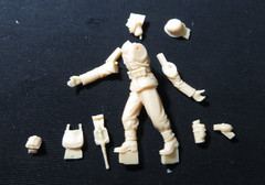 Hobby Fan 1/35 HF-547 WWII German Rocket Crew w/Launcher Part (4 Figures) – USA
