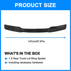 Carbon Fiber Rear Spoiler Wing for 2005-2013 Chevy Corvette C6 ZR1 Rear Trunk L