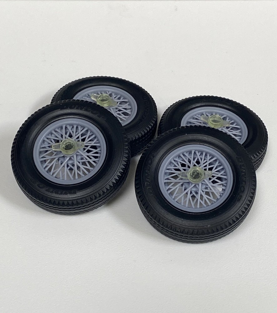 1:10 16” Borranis On Dunlap Style Tires For The Doepke Die Cast Jaguar XK120