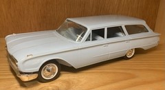 Vintage 1960 Hubley Light Blue Ford Station Wagon Dealer Promo Authentic Scale