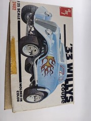 Vintage 1979 AMT 1933 Willys Coupe 1/25 Model Kit #2402 Collectible