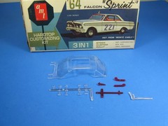 AMT 1964 FORD FALCON SPRINT HARDTOP WINDOWS NOS 64 *BOX NOT INCLUDED*
