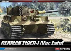 Academy #13314 1/35 German Tiger I “Late Version” Plastic Model Kit -Iconic WWII