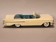 Vintage SMP/AMT 1959 Chevrolet Impala Conv 1/25 Scale Built Kit – Super Clean!