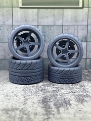 1/18 Scale Resin Super Wide 3D Printed Wheel Set