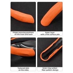 Suitable for Dacia Sports Suede Steering Wheel Cover, Split Snap-On Anti-Slip St
