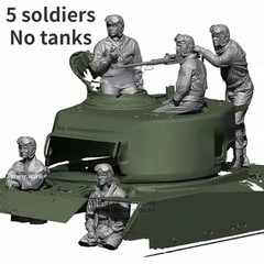 1/16 Scale Resin Body Assembled Model Kit Military Hobby Miniature WW2 US Tan…