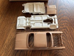 AMT 1961 Pontiac Bonneville HT Model Car Kit Box & Parts Only Read